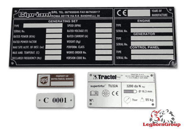 Placa identificativa de aluminio - Mis Placas