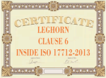 certificado clausula 6 ISO 17712